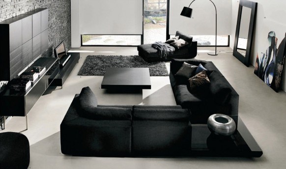 Una de las ideas de decoración de salas de estar para 2020 es la utilización de muebles modernos.